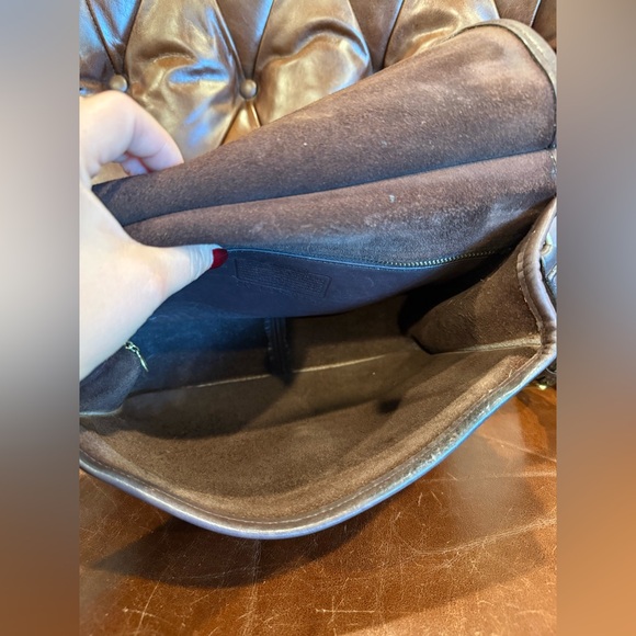 VTG COACH #9927 Willis Top Handle Satchel Leather Bag Mahogany Brown 2000 Y2K - Picture 7 of 11